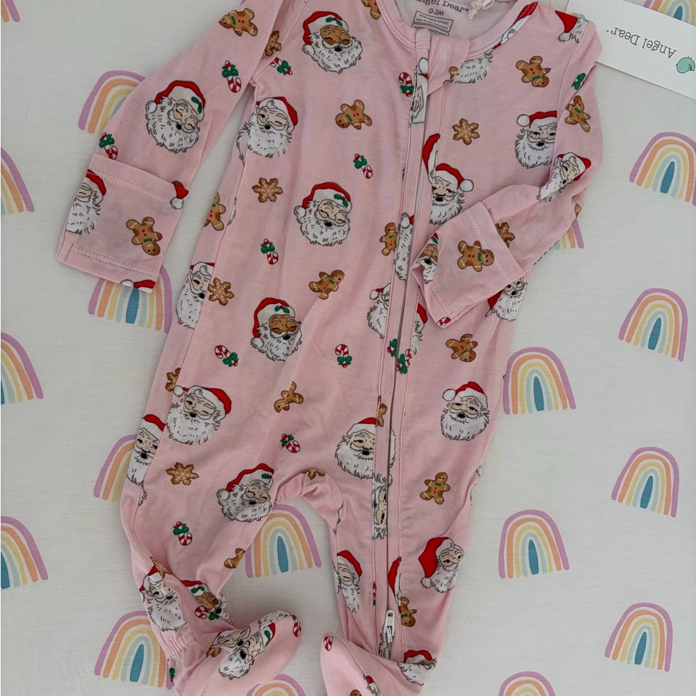 Angel Dear Pink Holiday Footie
